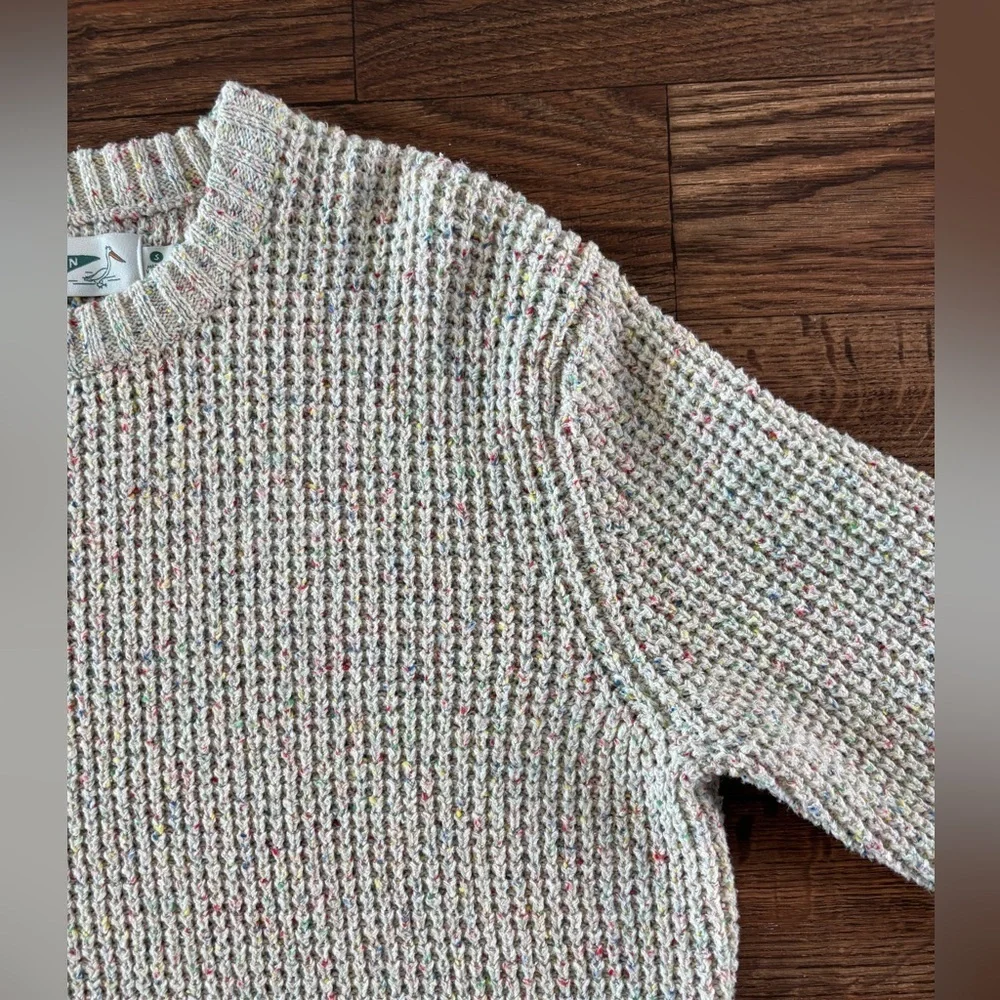 Wellen Headlands Crewneck Sweater Color: Funfetti Recycled Cotton Small S